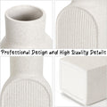 Ceramic Flower Vase – Elegant Grey Decor for Home & Office