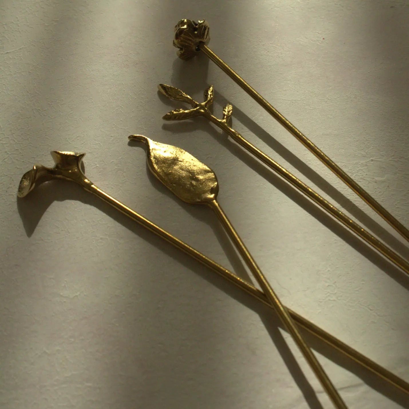 Juniper Brass Cocktail Stirrers | Elegant Stirring with a Touch of Luxury