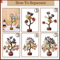 Artificial Seven Chakra Crystal Bonsai Tree – A Symbol of Balance & Positive Energy