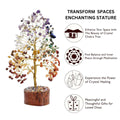 Artificial Seven Chakra Crystal Bonsai Tree – A Symbol of Balance & Positive Energy
