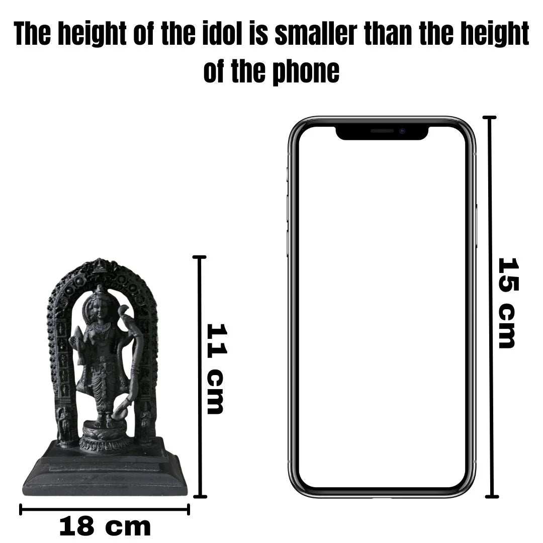 Ayodhya Ramji Showpiece – Shree Ram Lalla Idol for Home and Office Decor