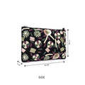 Black Beaded Embroidered Woven Makeup/Travel Pouch – A Fusion of Elegance and Practicality