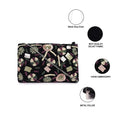 Black Beaded Embroidered Woven Makeup/Travel Pouch – A Fusion of Elegance and Practicality