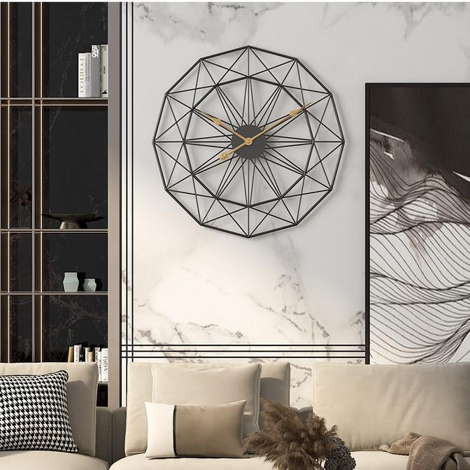 Black Metal Wall Clock – Timeless Elegance for Every Space