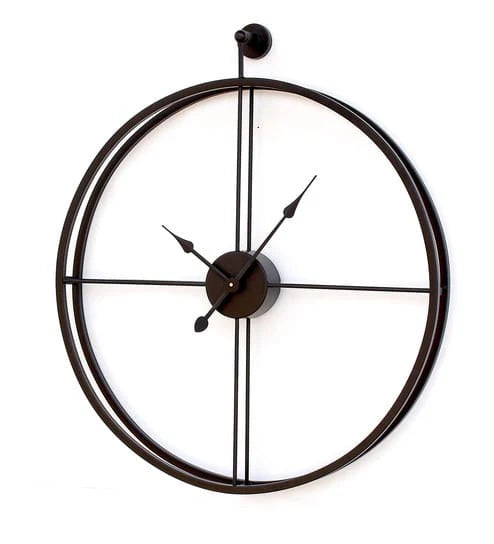 Black Round Wall Clock – Timeless Elegance with Modern Simplicity