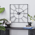 Black Square Wall Clock – Contemporary Minimalism Meets Function