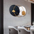 Black & White Metallic Plates Wall Art – A Bold and Elegant Statement for Your Home