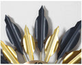 Black and Golden Designer Metal Wall Clock – A Bold Statement for Your Space
