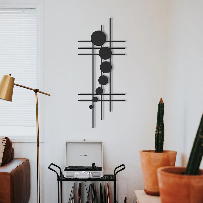 Blackout Metal Wall Art – Bold and Striking Design for Your Space