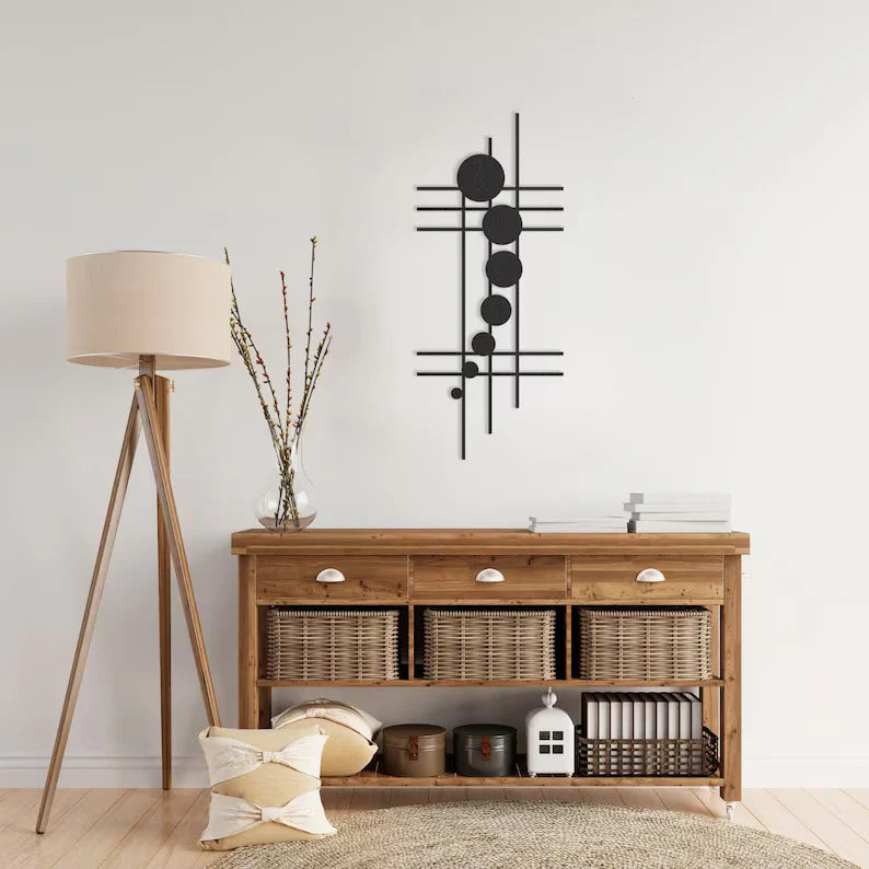 Blackout Metal Wall Art – Bold and Striking Design for Your Space