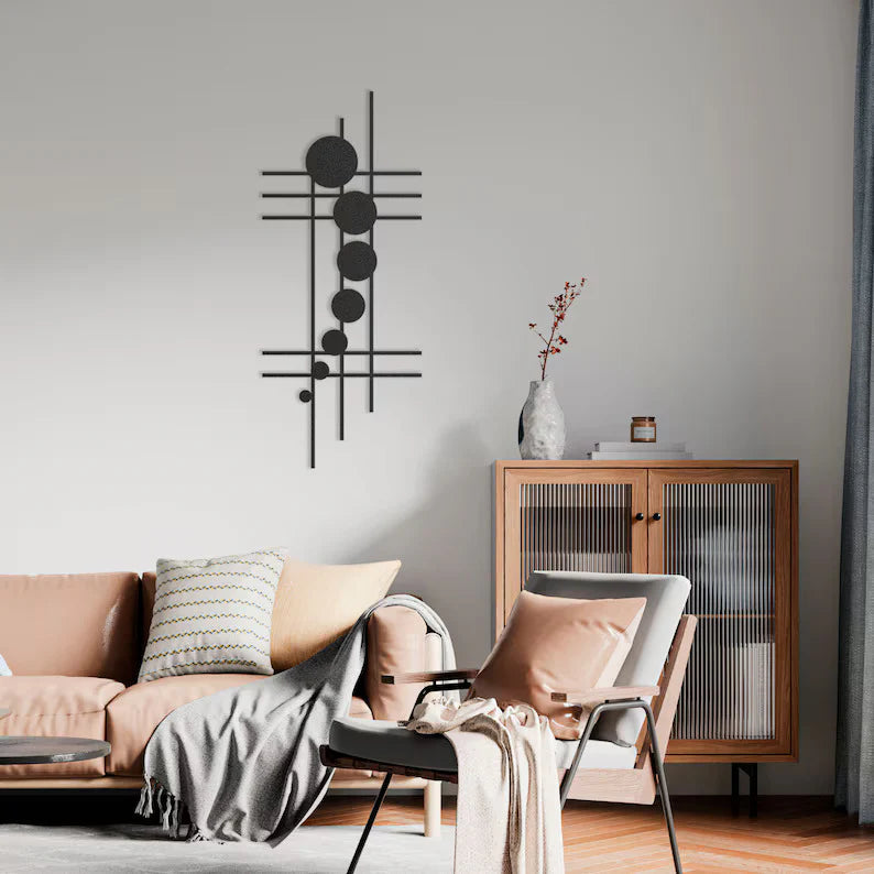 Blackout Metal Wall Art – Bold and Striking Design for Your Space
