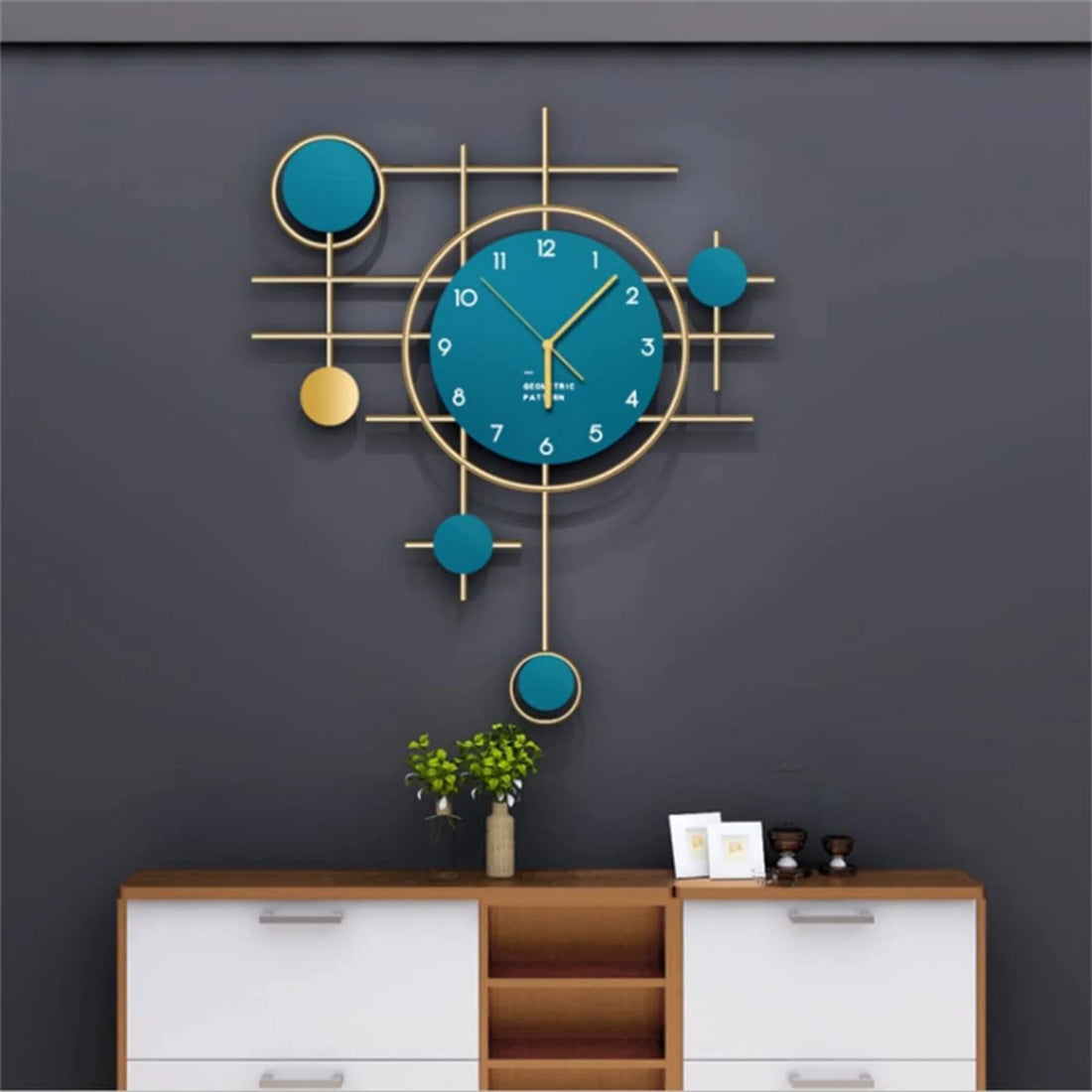 Blue Antique Wall Clock – A Classic Touch of Vintage Charm