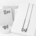 Butterfly Design Waterproof Silver-Polished Combo Jewelry – Graceful Elegance with Lasting Durability