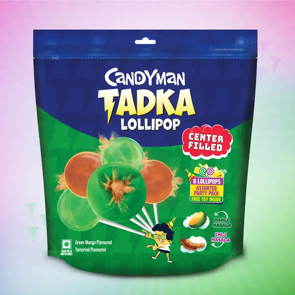 Candyman Tadka Lollipop – A Desi Twist of Sweet & Spicy Fun