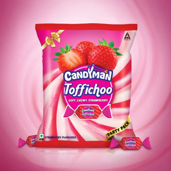 Candyman Toffichoo Juicy Strawberry Toffee