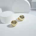 Circle Shape Tan Free Goldenpolish Western Earrings – Timeless Elegance with a Modern Twist