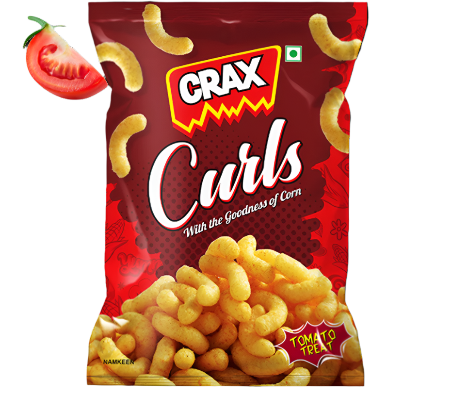 Crax Curls - Tomato Treat | Crispy & Tangy Delight