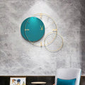 Creative Blue Metal Wall Clock – A Fusion of Elegance & Modern Aesthetic
