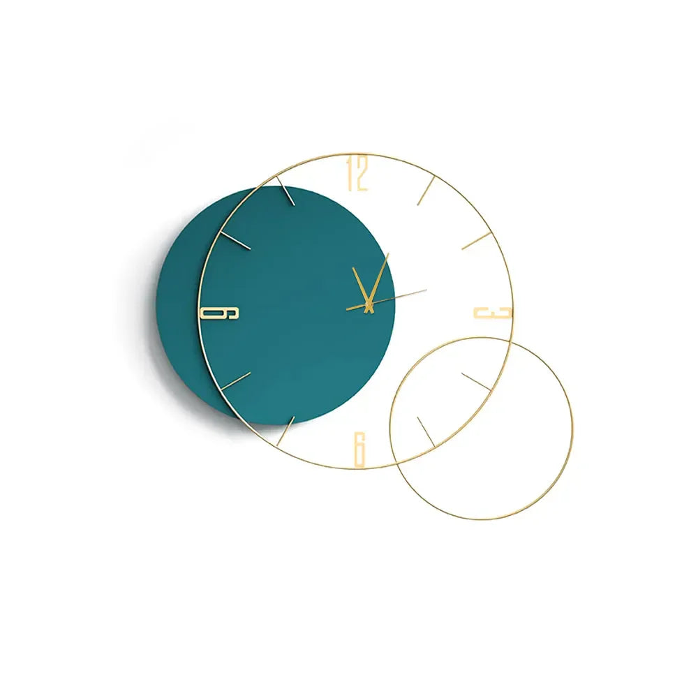 Creative Blue Metal Wall Clock – A Fusion of Elegance & Modern Aesthetic