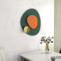 Curved Emerald Metal Wall Art – A Bold Expression of Luxury and Nature