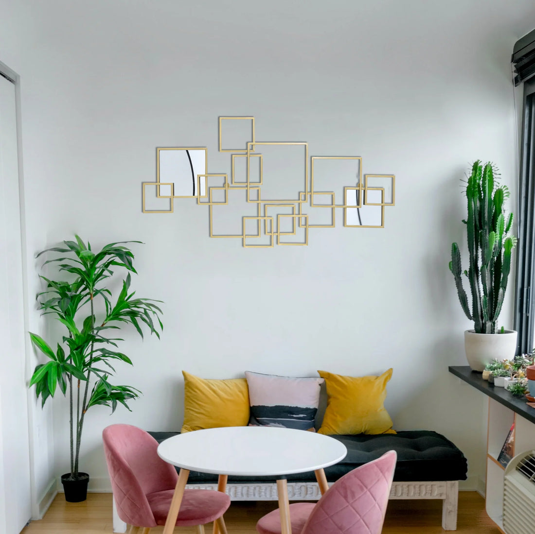 Urban Rectangular Abstract Metal Wall Art – A Contemporary Touch for Modern Spaces