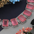 Diamond Choker Set with Pink Colors – A Beautiful Blend of Elegance, Softness, and Luxury