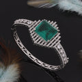 Diamond Cut Stone Bangle Kada for Women – A Sparkling Symbol of Elegance and Grace