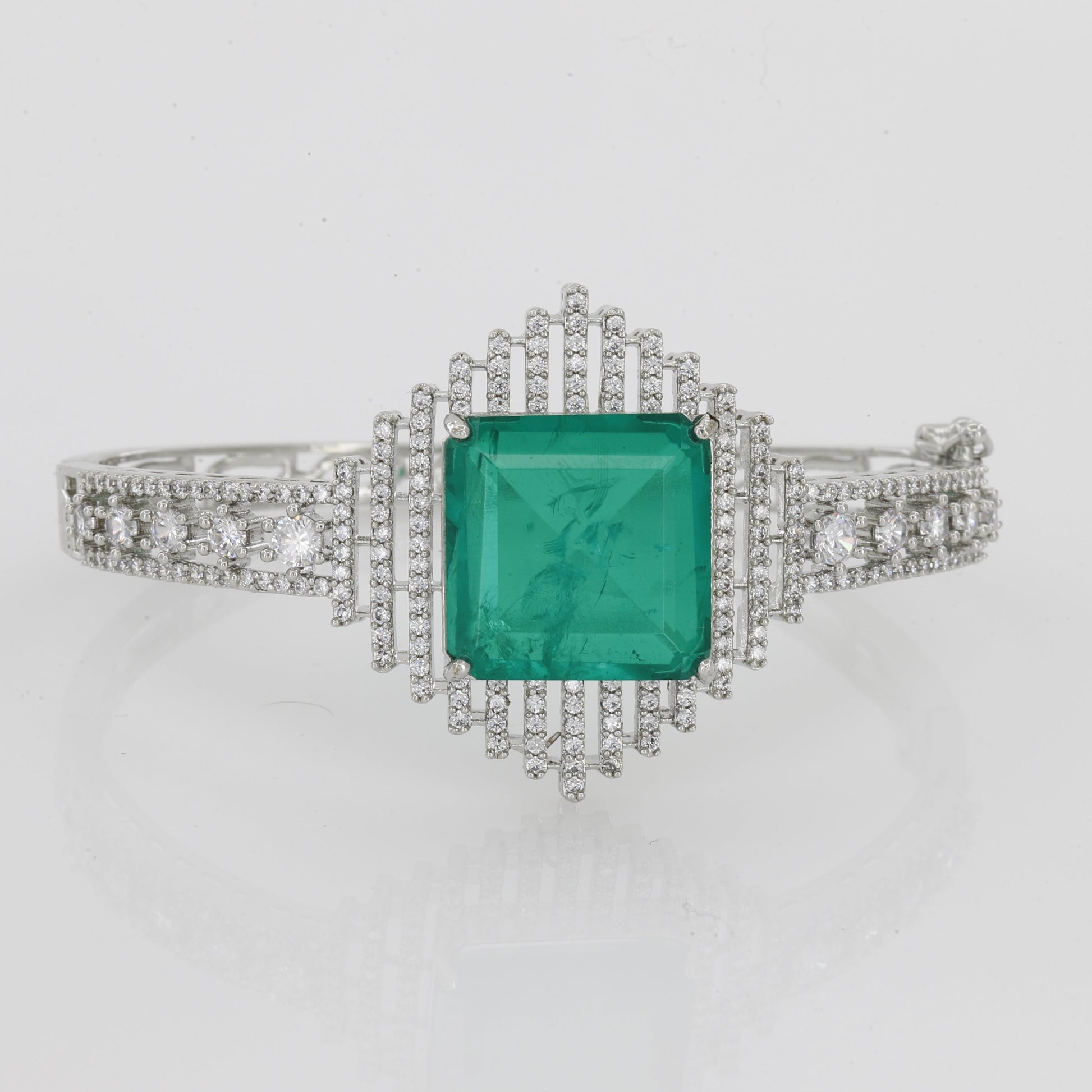 Diamond Cut Stone Bangle Kada for Women – A Sparkling Symbol of Elegance and Grace