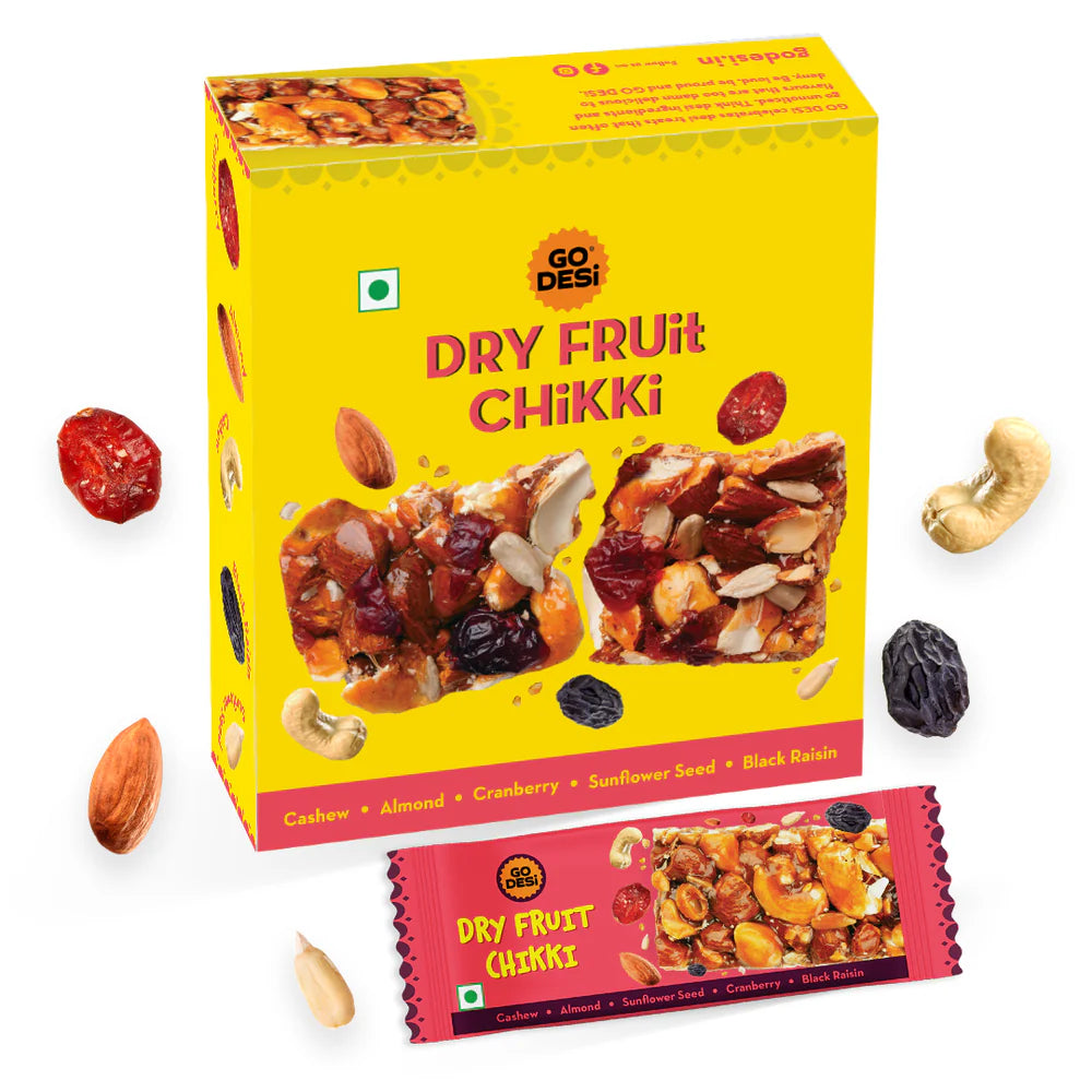 Dry Fruit Chikki | Desi Meetha | Pack of 6