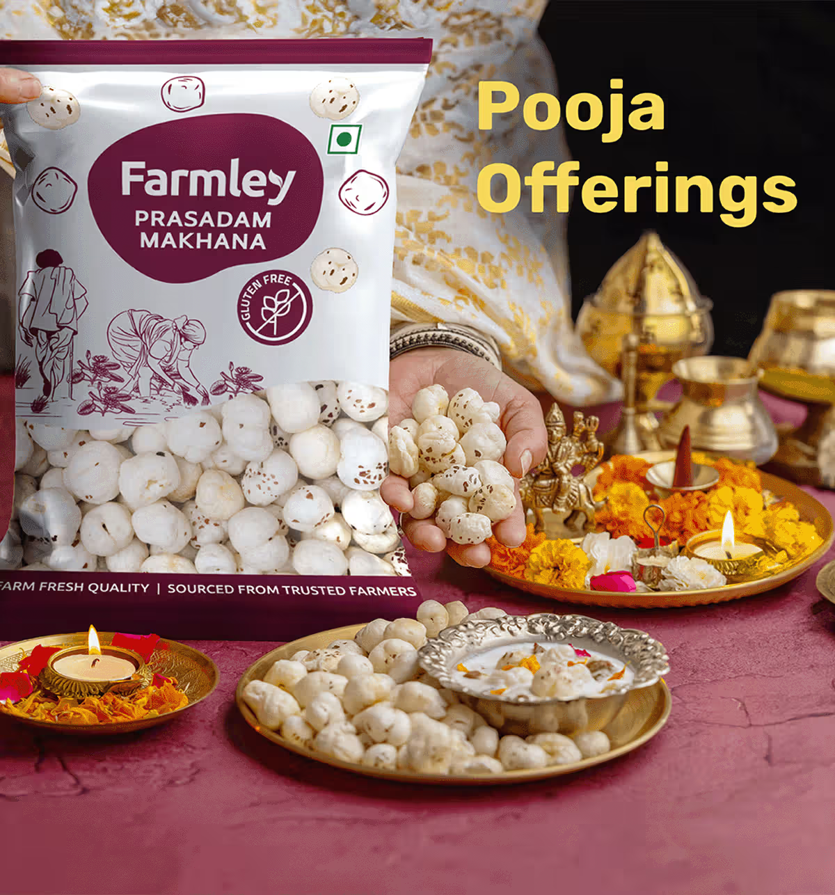 Farmley Prasadam Makhana – A Sacred Crunch of Purity & Tradition