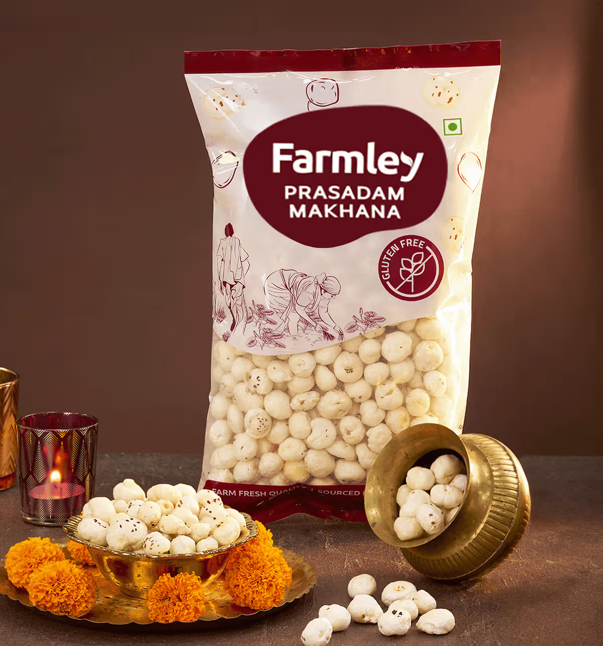 Farmley Prasadam Makhana – A Sacred Crunch of Purity & Tradition