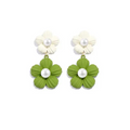 Fresh Bloom Pearl Stud Earrings – Lightweight Spring Style