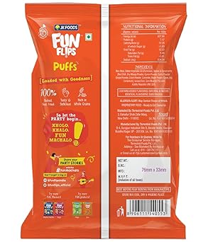 Fun Flips Puff Masala Flavour - Spicy and Crunchy Snack Sensation