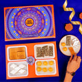 GO DESi - Assorted Meetha Diwali Gift Box | Diwali Diya | Kaju Katli | Besan Laddoo | Mysore Pak | Badam Coconut Barfi