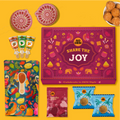 GO DESi Diwali Gift Box | Diwali Diya Set, Coconut Laddu, DESi POPz: Tangy Imli, Real Aam, Kaccha Aam, Meetha Paan | 12 Items