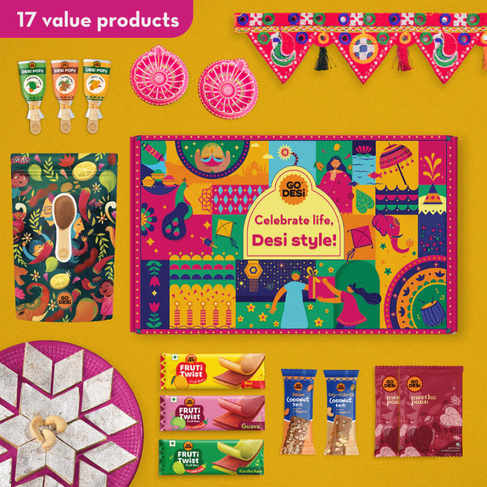 GO DESi Diwali Gift Box | 17 Items