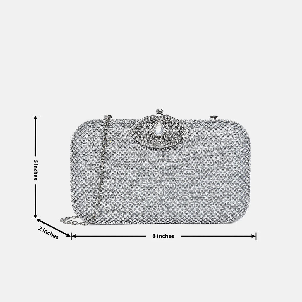 Gleaming Glamour Clutch – A Dazzling Statement of Elegance and Sparkle