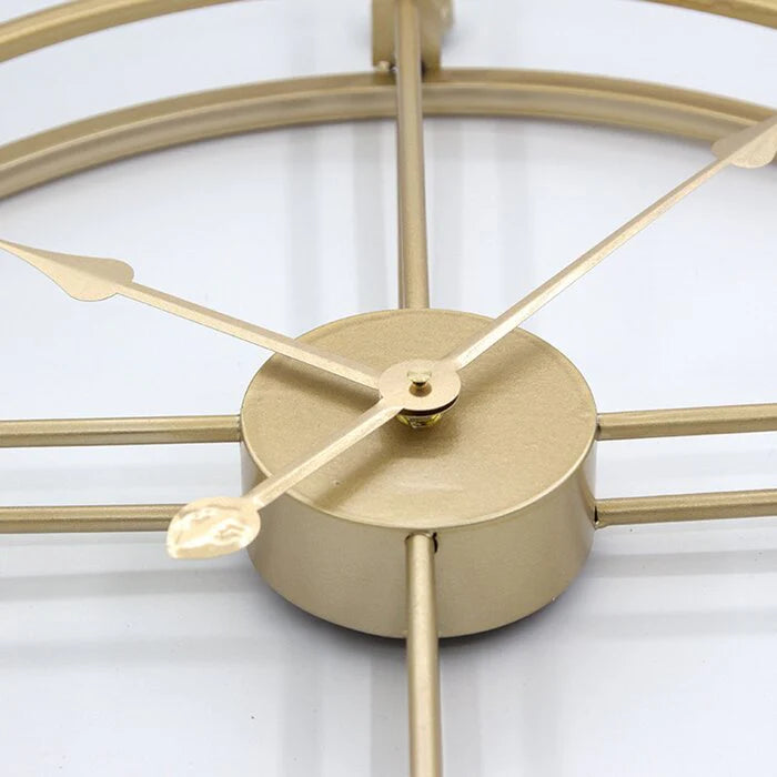 Gold Round Wall Clock – Timeless Elegance with a Touch of Luxury