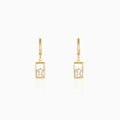Golden Bask in Glory Hoop Danglers – Shine in Pure 925 Silver