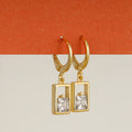 Golden Bask in Glory Hoop Danglers – Shine in Pure 925 Silver