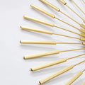 Golden Sun Metal Wall Clock – Radiance and Elegance in Every Tick
