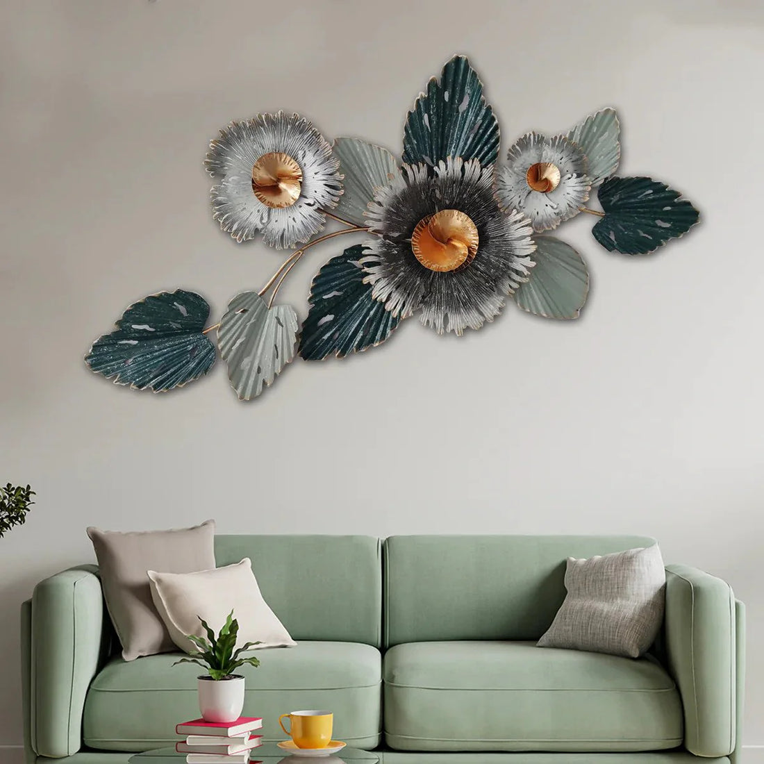 Green Leaf Metal Wall Art – A Fresh Touch of Nature's Elegance