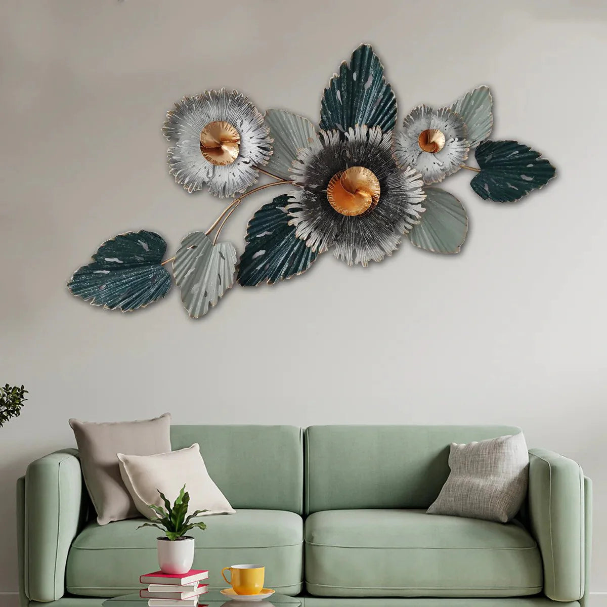 Green Leaf Metal Wall Art – A Fresh Touch of Nature's Elegance
