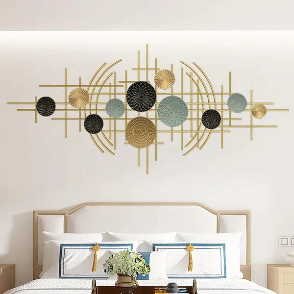 HT Gold Metal Wall Art – A Luxurious Touch to Your Space