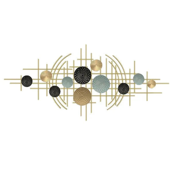 HT Gold Metal Wall Art – A Luxurious Touch to Your Space