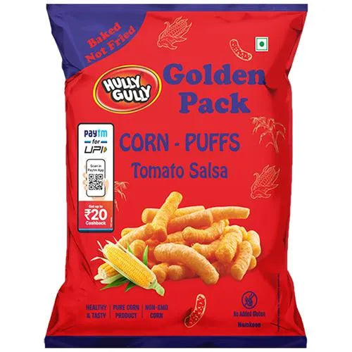 Hully Gully- Tomato salsa Puffs (120 Gm)