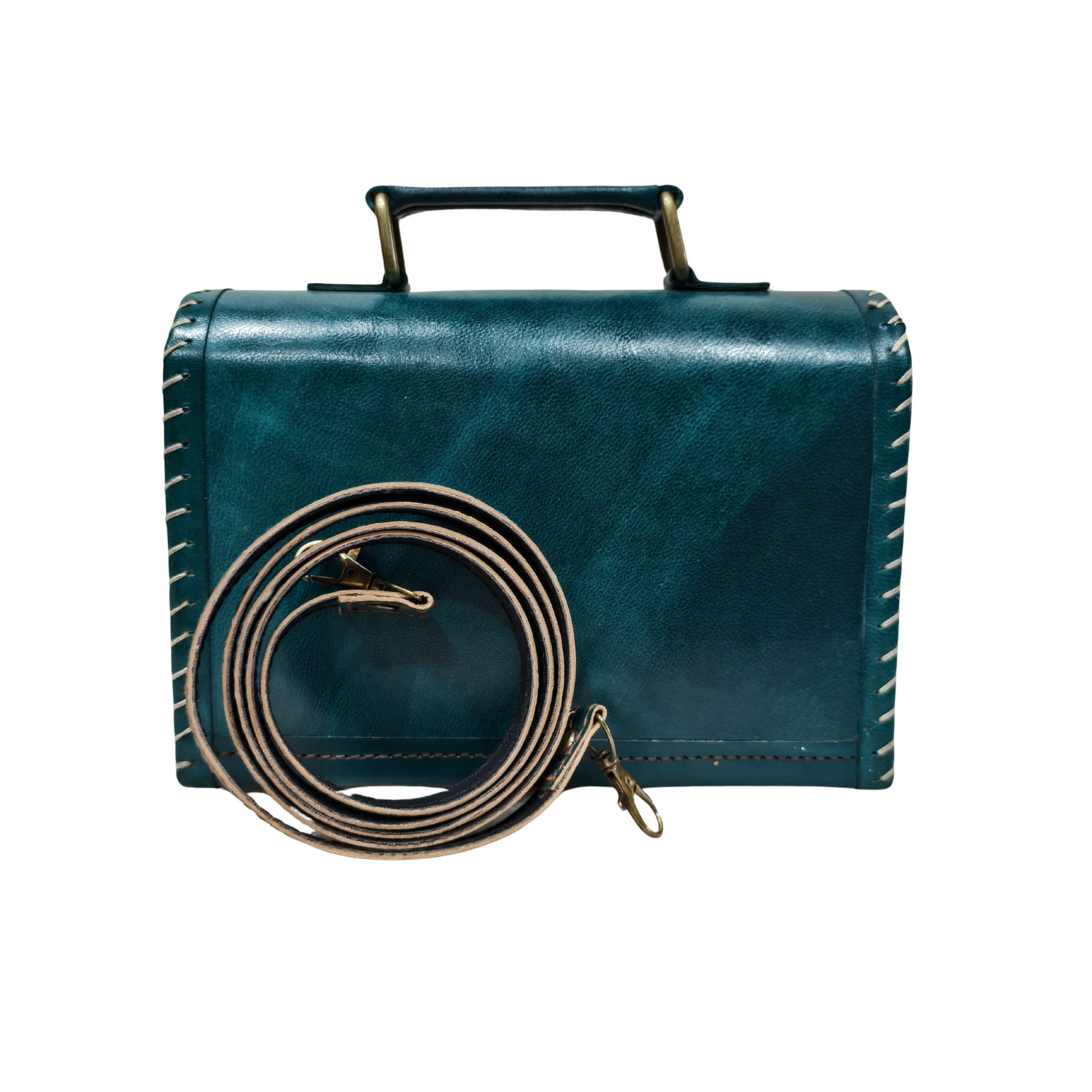 Hut Leather Bag with Dedhi Work – A Fusion of Tradition & Elegance