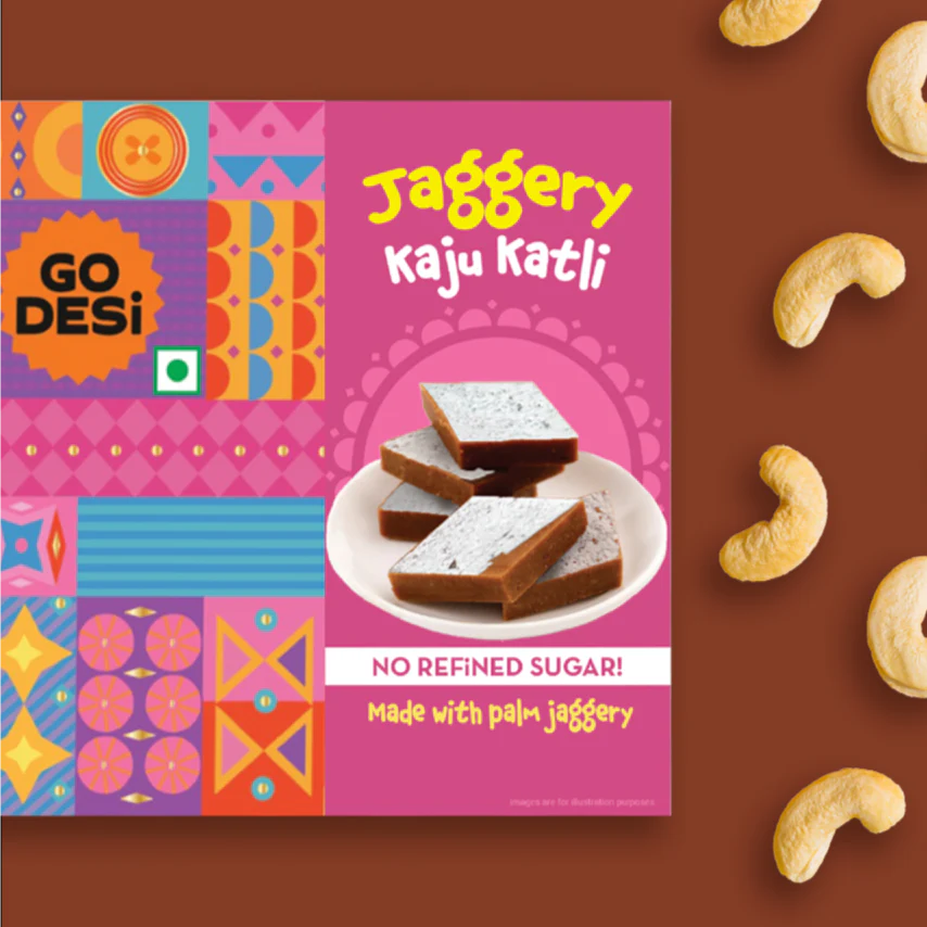 Jaggery Kaju Katli | Desi Meetha | Classic Sweets | 200g