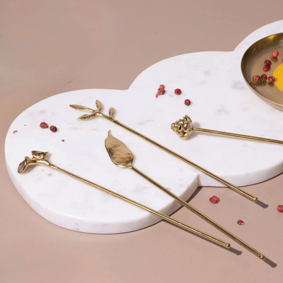 Juniper Brass Cocktail Stirrers | Elegant Stirring with a Touch of Luxury