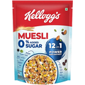 Kellogg’s 0% Added Sugar Muesli – 12 in 1 Power Breakfast for Pure, Balanced Living (500g)